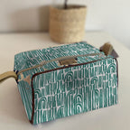 Mongoose Toiletry Bag in Seeds Green-Natural
