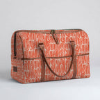 Mongoose Weekender Bag in Seeds Terracotta-Natural
