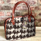 Mongoose Luca Bag in Nguni Cream-Charcoal
