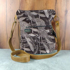 Mongoose Pouch Bag in Fynbos Cream-Charcoal