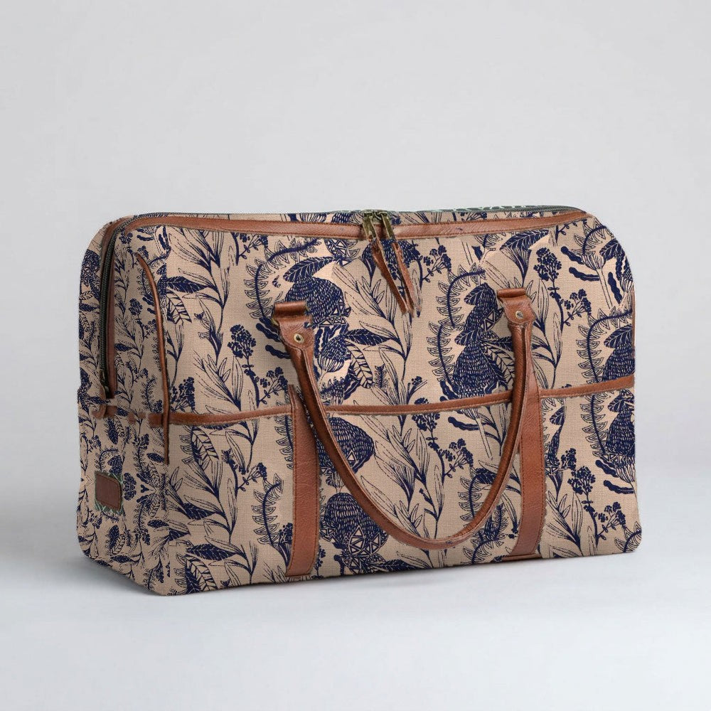 Mongoose Weekender Bag in Fynbos Delft-Natural