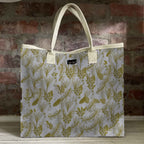 Mongoose Carry Beach Bag in Fynbos Lemon-Natural