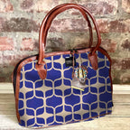 Mongoose Luca Bag in Graphic Indigo-Natural