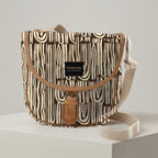 Mongoose Pom Pom Bag in Seeds Ivory-Charcoal