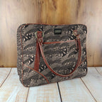 Mongoose Large Day Bag in Koru Charcoal-Natural