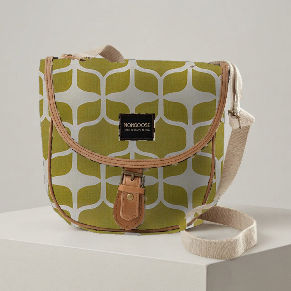 Mongoose Pom Pom Bag in Graphic Lemon-Natural