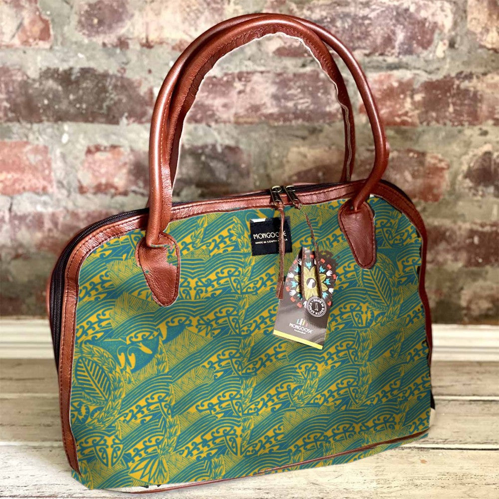 Mongoose Luca Bag in Koru Teal-Mustard