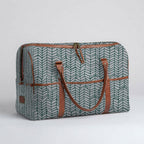 Mongoose Weekender Bag in Fishbone Avo-Natural