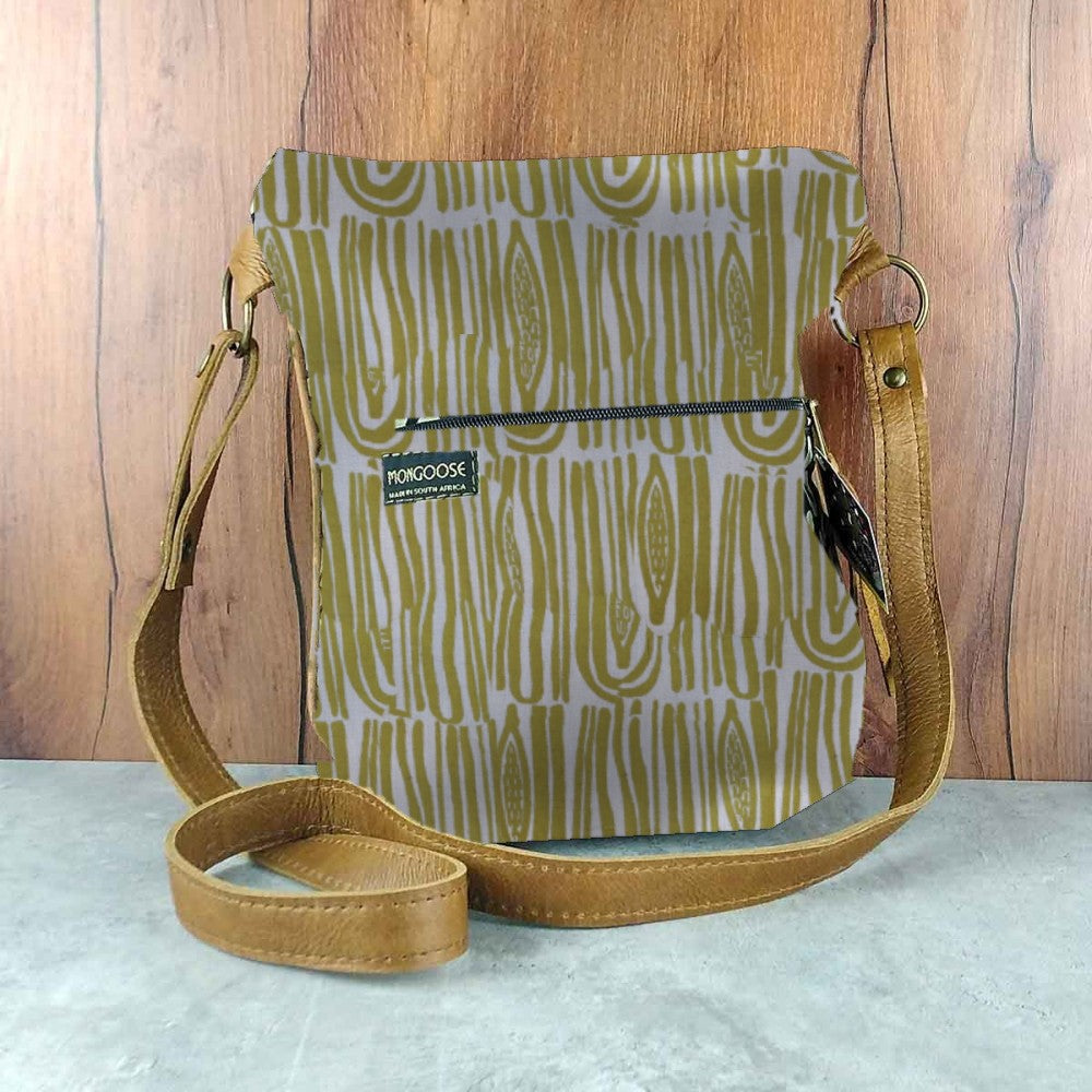 Mongoose Pouch Bag in Seeds Lemon-Natural