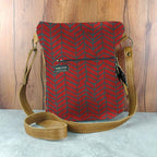 Mongoose Pouch Bag in Fishbone Blue-Brick