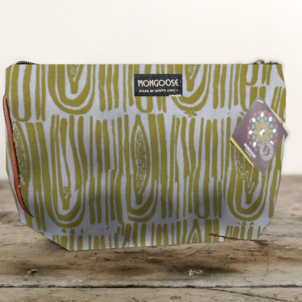 Mongoose Makeup Bag in Seeds Lemon-Natural