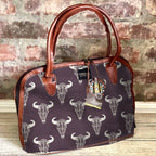 Mongoose Luca Bag in Skull Cream-Charcoal