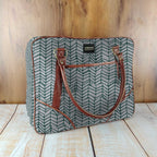 Mongoose Large Day Bag in Fishbone Avo-Natural