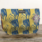 Mongoose Makeup Bag in SugarBush Teal-Mustard