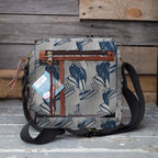 Mongoose Passport Cross Body Bag in SugarBush Teal-Natural